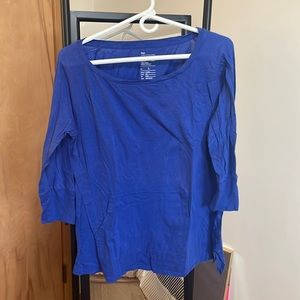 MIDI tee shirt, gap, blue, front pocket